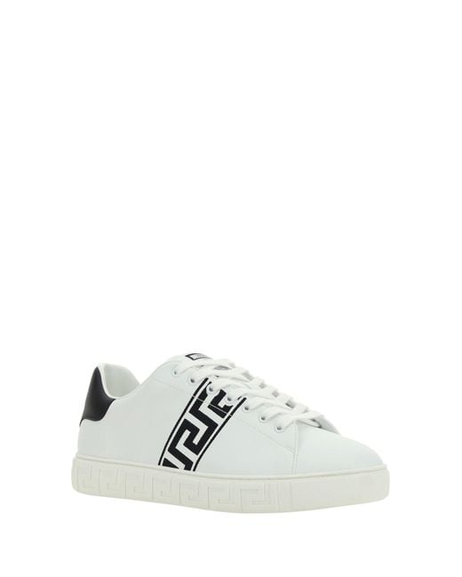 Versace White Low Top Sneakers for men