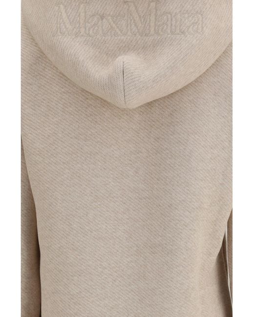 Max Mara Pure Natural Hooded Sweatshirt