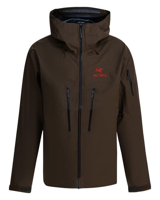 Men's Green "Alpha Sv" Windbreaker Jacket