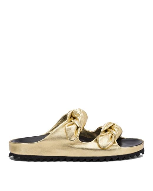 Officine Creative Metallic Leather Sandals