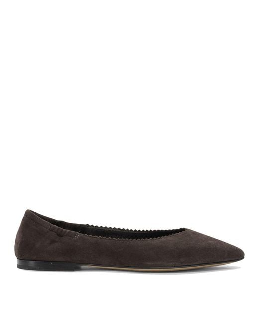 Pomme D'or Brown Ballerinas Coffee