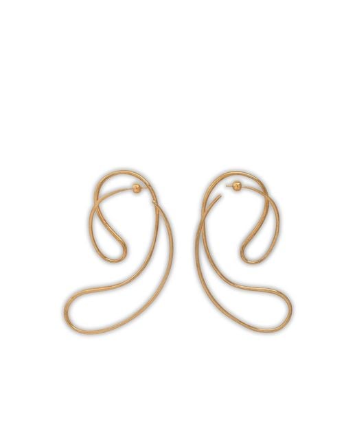 Panconesi White P Continua Large Earrings