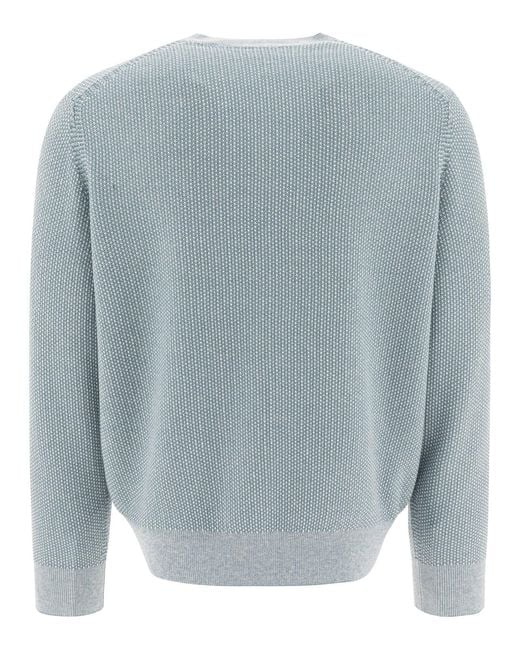 Vince Blue "Geo-Jacquard" Sweater for men