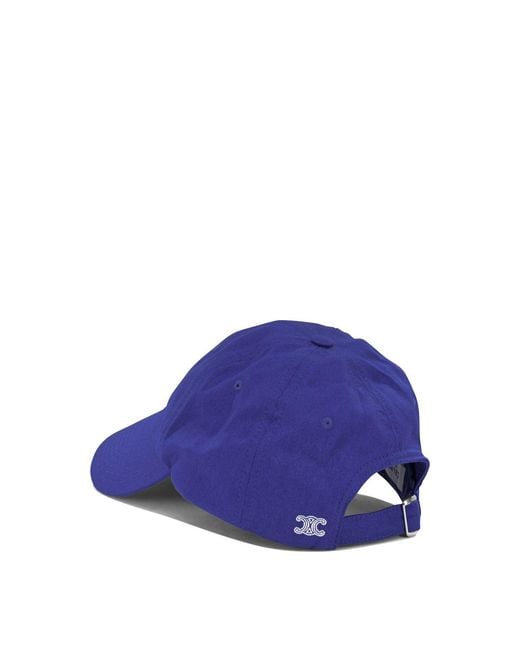 Céline Blue Cotton Hat for men