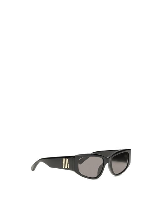 Balenciaga Gray Rectangular Af Sunglasses