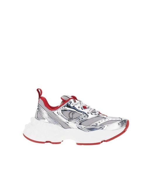 Christian Louboutin White 'So Flo' Mesh Sneakers for men