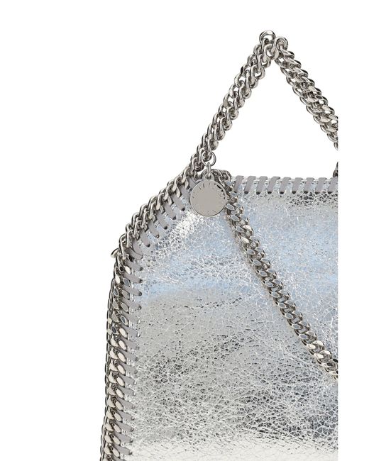 Stella McCartney White Shoulder Bag Falabella Metallic