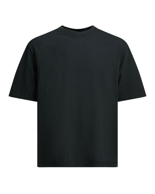 Golden Goose Deluxe Brand Black Jersey T-shirt With Reverse Logo for men