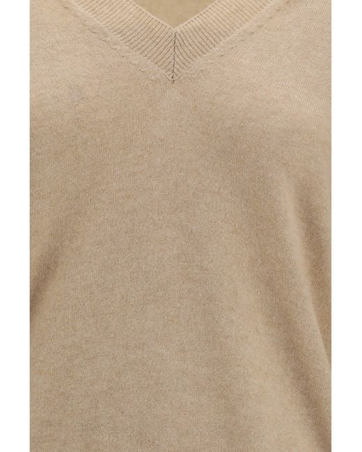 Malo Natural Cashmere V-Neck Sweater