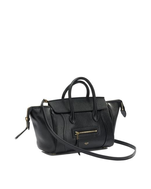 Céline Black "Luggage" Small Handbag