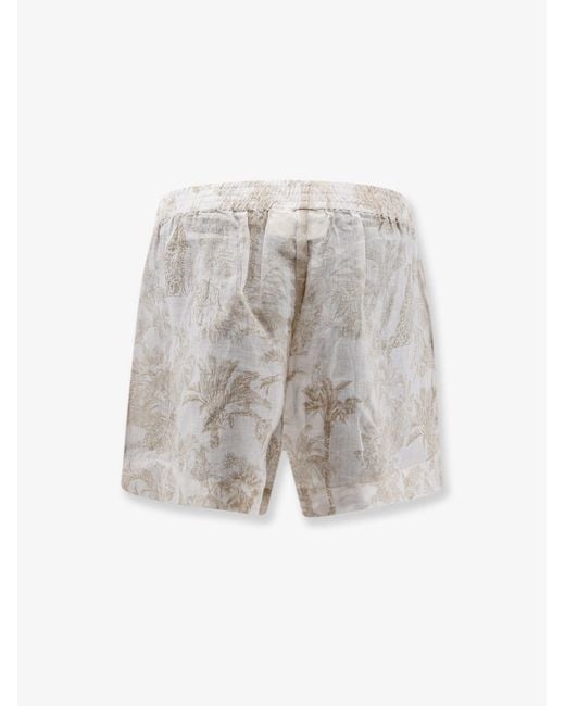 Mc2 Saint Barth White Shorts Maeve Ramie