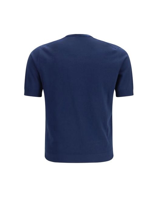 Prada Blue C-Neck Knit for men