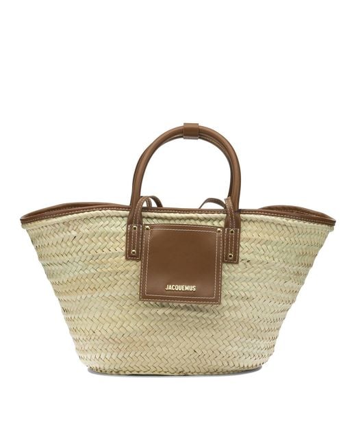 Jacquemus Natural "Soli" Large Handbag