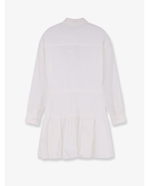 Polo Ralph Lauren White Cotton Shirt Dress