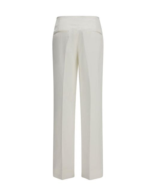 Totême  White Easy Raw Edge Pants
