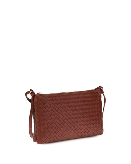Bottega Veneta Brown Intrecciato Shoulder Bag