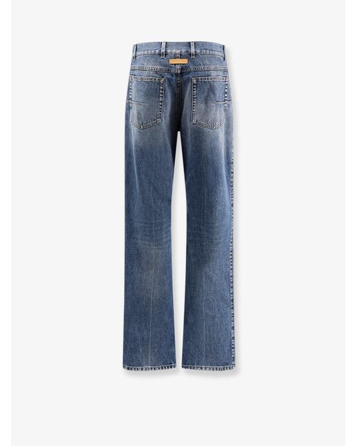 Dior Blue Dior Regular Fit Stone-Washed Denim Jeans