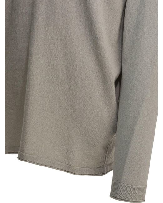 Stone Island Gray Crew-Neck Sweater for men