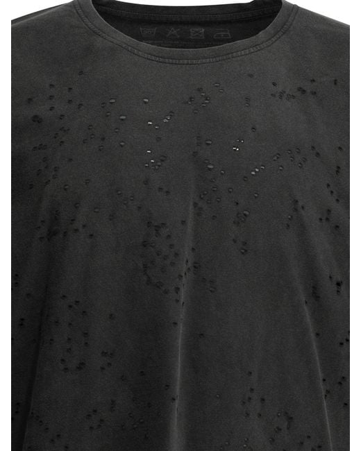 mfpen Black Relaxed Ls Crewneck Organic Cotton T-Shirt for men