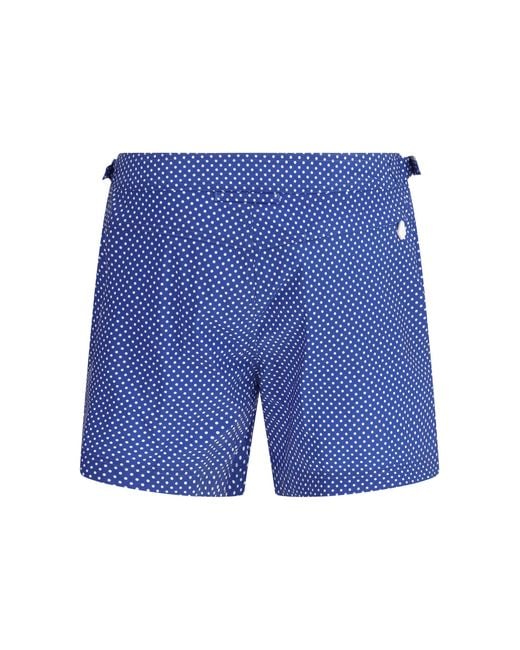 Tom Ford Blue Polka Dot Swim Shorts for men