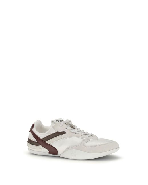 Miu Miu White Gymnasium Sneakers