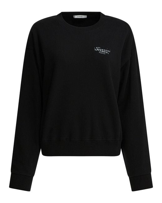 Givenchy Black Sweatshirt With Stamp