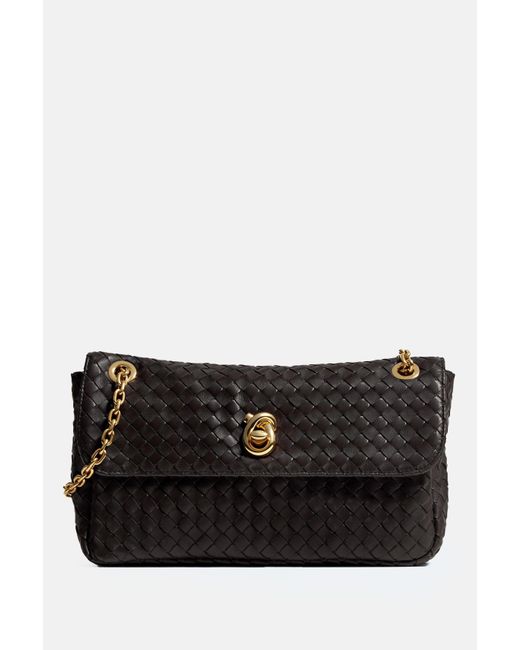 Bottega Veneta Black Madison Small Crossbody Bag