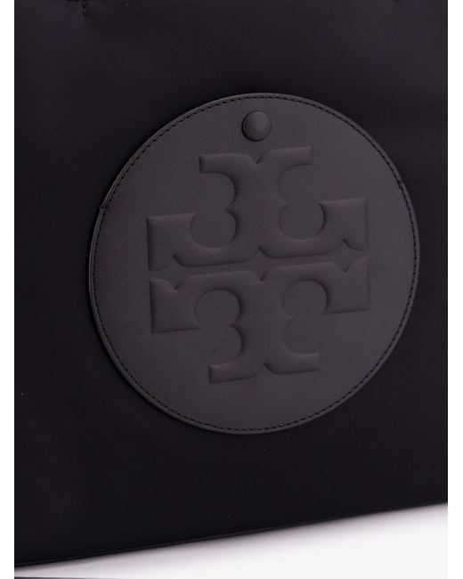 Tory Burch Black Ella Nylon Shoulder Bag