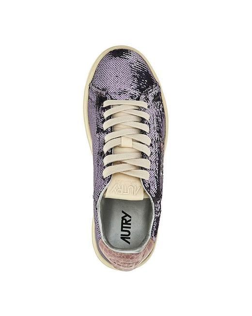 Autry Blue 'Sparkling' Dallas Low Sneakers