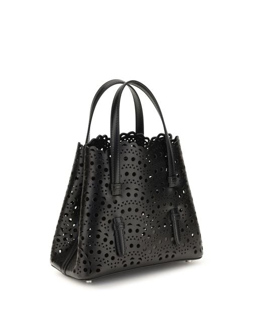 Alaïa Black Handbag Mina Calf Leather