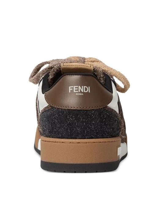 Fendi Black "Match" Sneakers for men