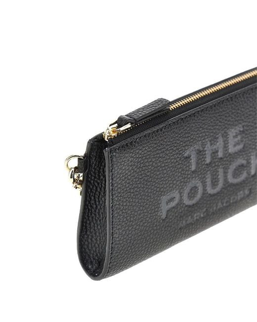 Marc Jacobs Black Grained Leather Pouch