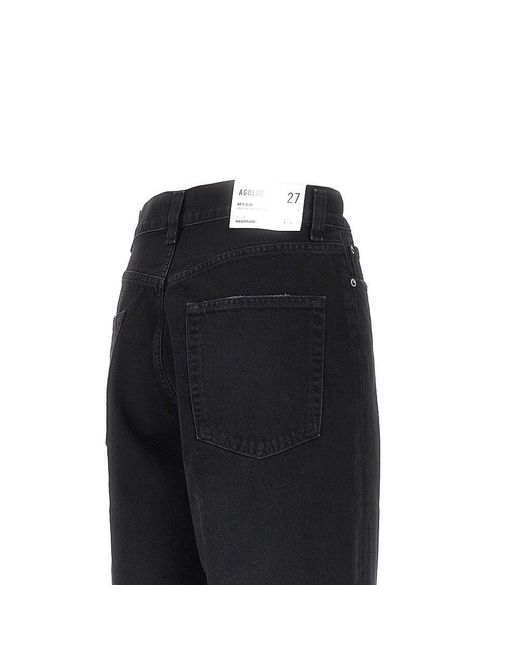 Agolde Black 80's High-Rise Jeans