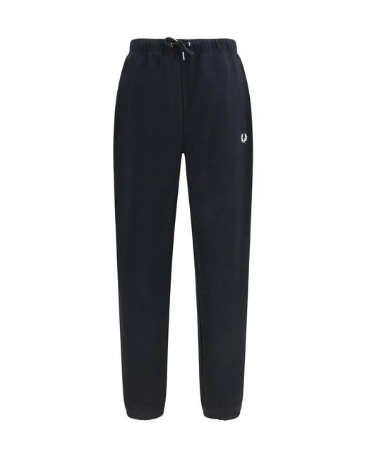 Fred Perry Blue Loopback Sweatpants for men