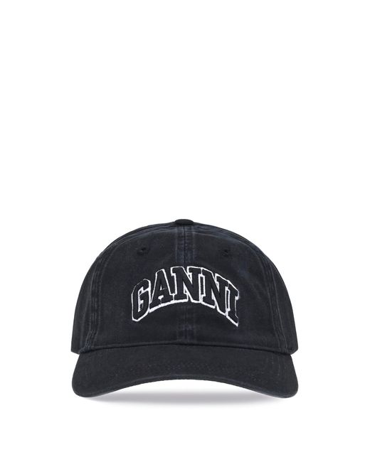 Ganni Blue Logo Baseball Cap