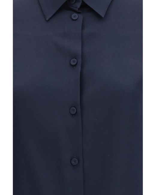 Max Mara Pure Blue Mxpvoliera Shirt Blu Marino