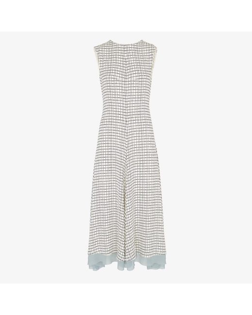 Women's White Silk Dress