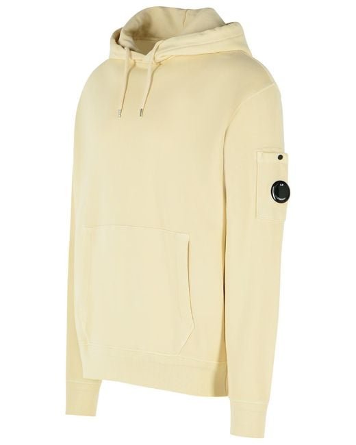 C P Company Natural Ivory Cotton Sweatshirt for men