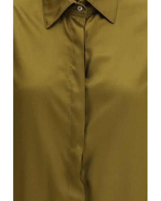 Ella Green Shirt Flared Viscose