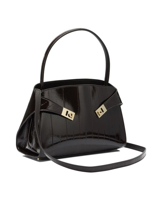 Ferragamo Black Shoulder Bags