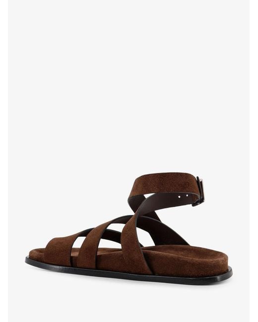 Alohas Brown Suede Sandals