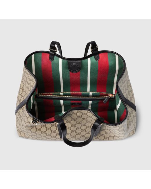 Gucci Natural Gg Emblem Medium Shoulder Bag