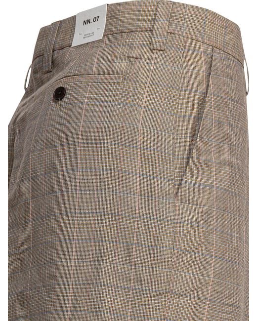 NN07 Gray Paw Trousers Brown for men