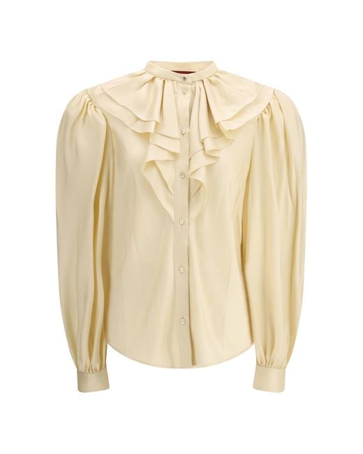 Gucci Natural Silk Twill Shirt