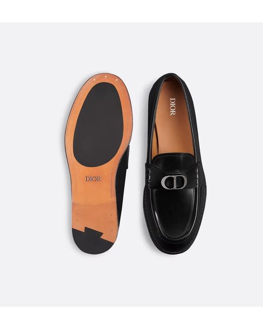 Dior Black Granville Leather Loafers for men
