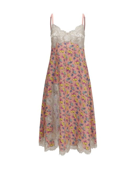 Dolce & Gabbana Multicolor Dolce & Gabbana Floral Slip Dress