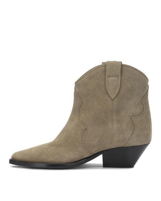 Isabel Marant Natural "Dewina" Cowboy Boots