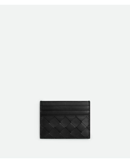 Men's White Intrecciato Card Holder