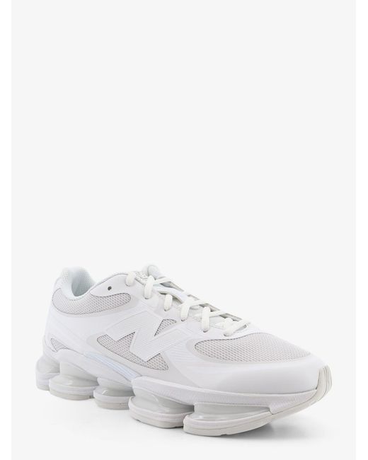 New Balance White 20008 Technical Fabric Sneakers With Side Logo for men