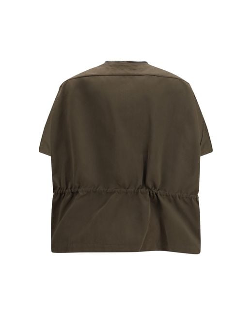 Rick Owens Green Satin Jacket